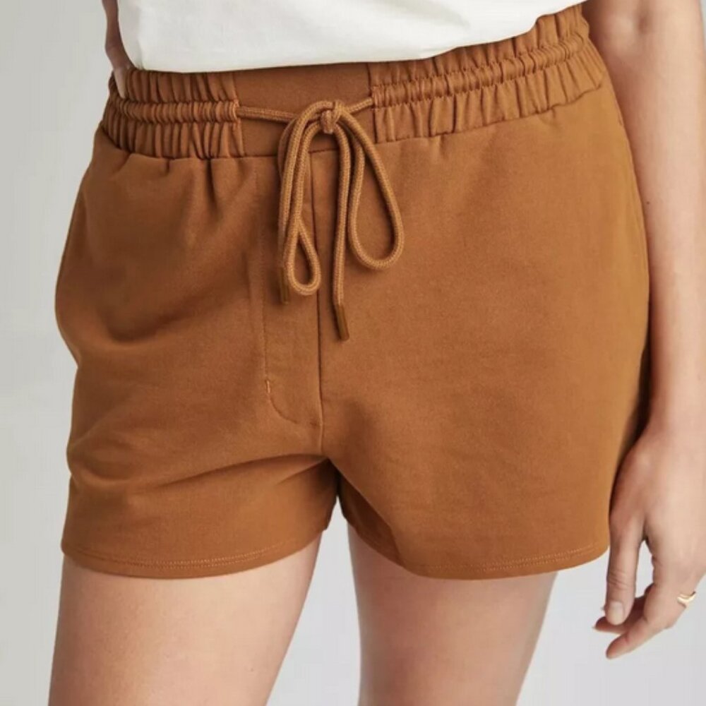 Stretch Cotton Brown Shorts